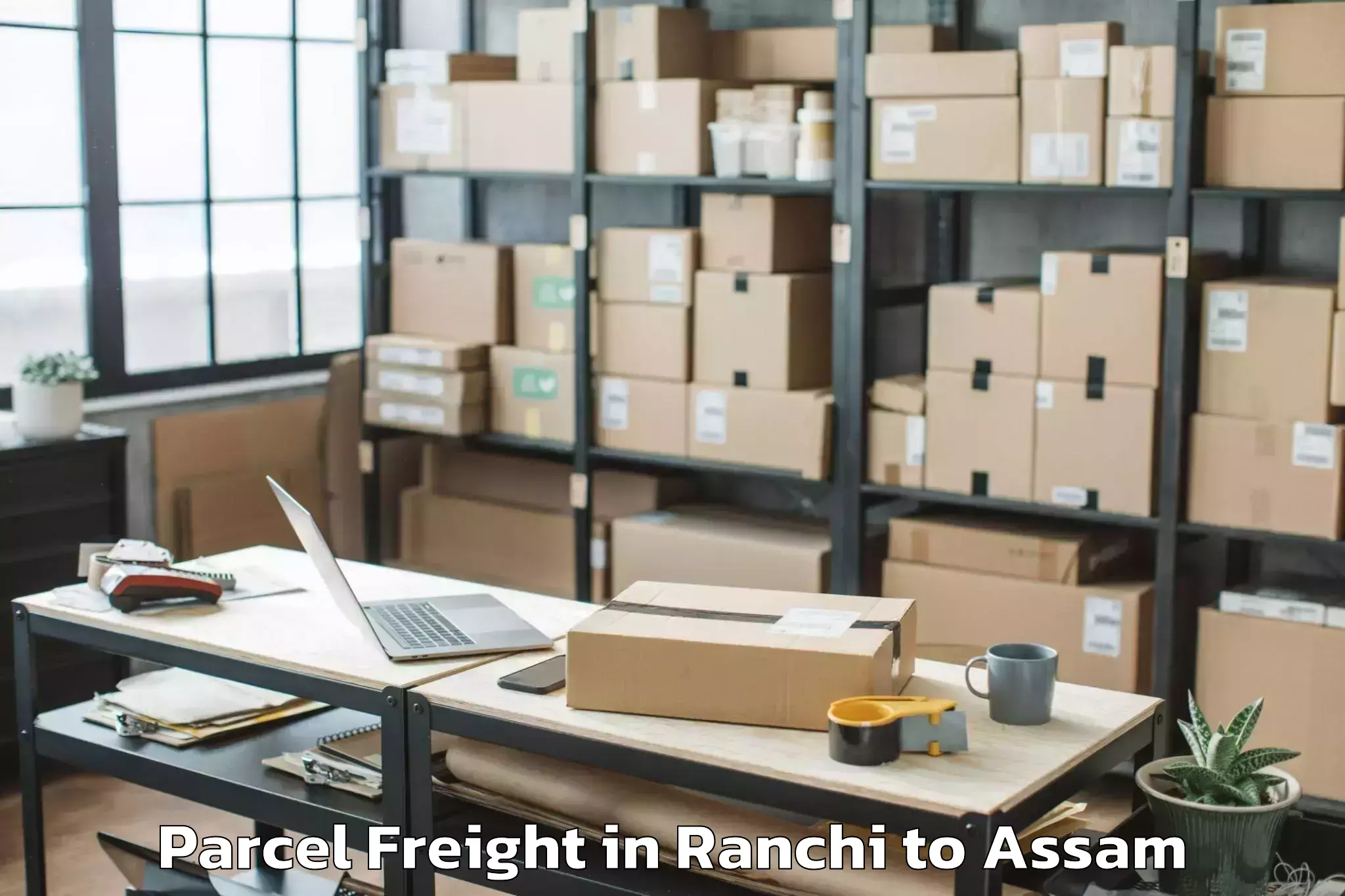 Efficient Ranchi to Kokrajhar Parcel Freight